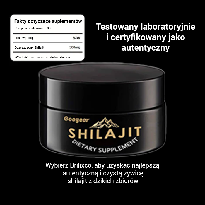 Mount Shilajit Absolute Natural Bi-directional dla zdrowia, siły i urody